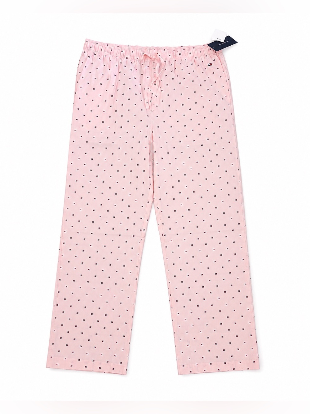Tommy Hilfiger Pink Pajama Pants with Navy Micro Print